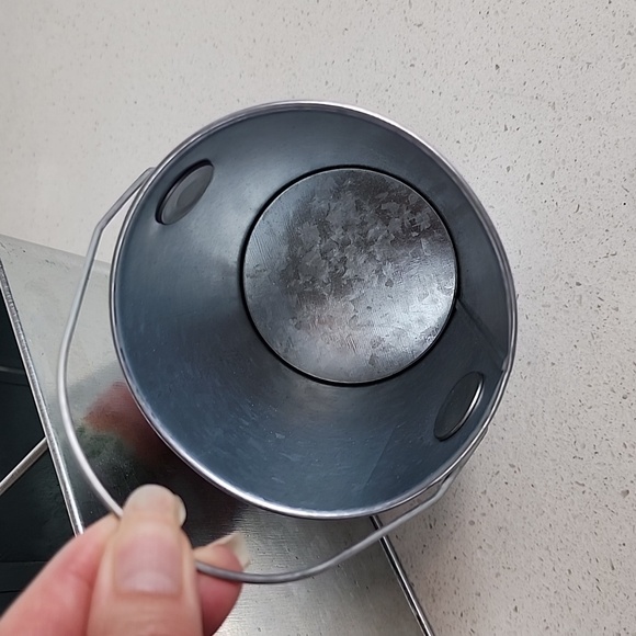 Calvanized Utensil Organizer and small galvanized pail - Picture 7 of 7